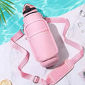 Maglo water bottle cover on gym bottle — condensation protection